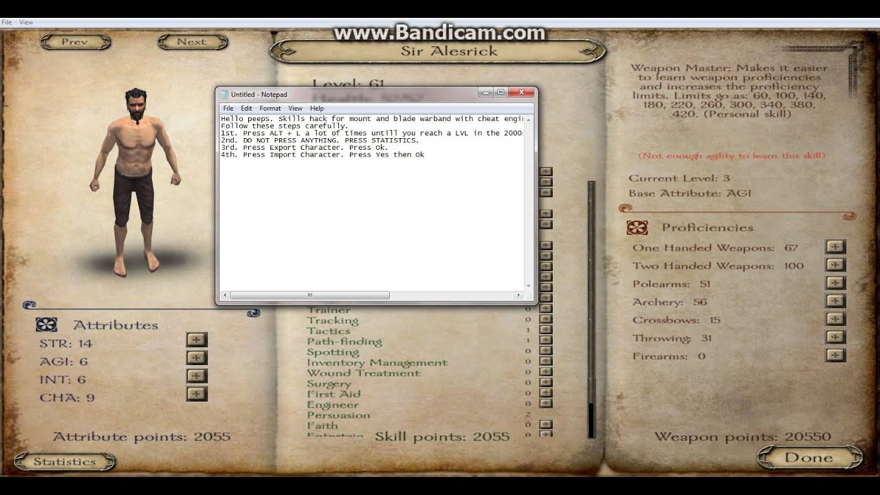 mount and blade warband cheat